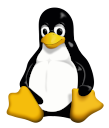 An icon show the Linux penguin