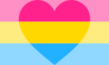 A panromantic pride flag
